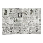 Viktorianische Anzeigengrafiken der 1890er Jahre Kissenbezug (Vorderseite-Rechts)