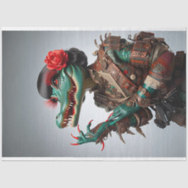 Viktorianische Aquamarine Skalierung Stilvolle All Seidenpapier