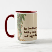 Viktorianische Aquarell-Weihnachtsmann-Weihnachtsk Tasse (Links)