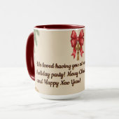 Viktorianische Aquarell-Weihnachtsmann-Weihnachtsk Tasse (Vorderseite Links)