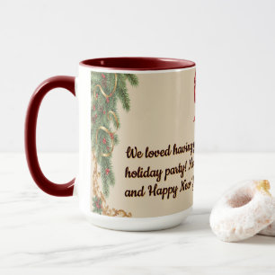 Viktorianische Aquarell-Weihnachtsmann-Weihnachtsk Tasse