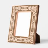 Viktorianische Ära 1850 Rose Blumengrenze Geätzte Rahmen (Links)