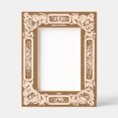 Viktorianische Ära 1850 Rose Blumengrenze Geätzte Rahmen (Vorderseite)