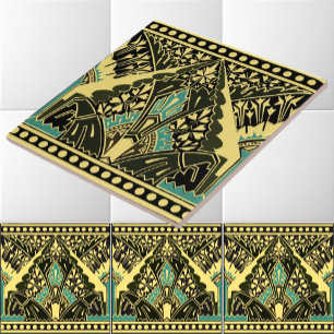 Viktorianische Ära 1870 Art Nouveau Fries Muster Fliese