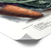 Viktorianische Ära 1891 Obst und Gemüse Pariser We Poster (Ecke)