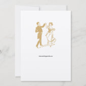 Viktorianische Ära 1897 Barock Rokoko Altar Einlad Einladung (Rückseite)