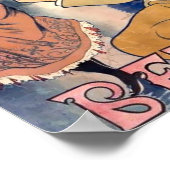 Viktorianische Ära 1898 Jugendstil Absinth Ad Poster (Ecke)