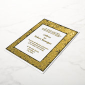 Viktorianische Ära 1898 Rose Weingrenze Folieneinladung (Gedreht)