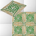 Viktorianische Ära Art Nouveau Four Lizards Patter Fliese<br><div class="desc">Dies ist ein digital erweitertes Printmuster-Design,  das sich aus einem antiken Viktorianischen Zeitalter Jugendstil oder Kunst und Kunsthandwerk Stil Eidechsendesign von Maurice Pillard Verneuil. Sie können die Hintergrundfarbe anpassen.</div>