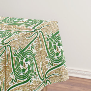 Viktorianische Ära Art Nouveau Four Lizards Patter Tischdecke