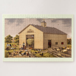 Viktorianische Ära Der Bauernhof von L. Prang & Co Puzzle