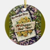 Viktorianische Ära Frohes Neues Jahr Dekoration (Vorne)