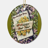 Viktorianische Ära Frohes Neues Jahr Dekoration (Links)