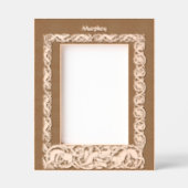 Viktorianische Ära - Hund und Foliage - Grenze Geätzte Rahmen (Vorderseite)