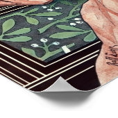 Viktorianische Ära Jugendstil Elixir-Werbung Poster (Ecke)