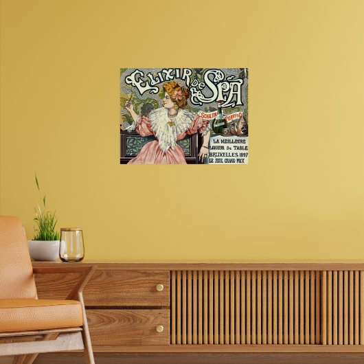 Viktorianische Ära Jugendstil Elixir-Werbung Poster (Wohnzimmer 2)