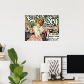 Viktorianische Ära Jugendstil Elixir-Werbung Poster (Heimbüro)