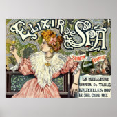 Viktorianische Ära Jugendstil Elixir-Werbung Poster (Vorne)