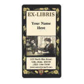 Viktorianische Ära Jugendstil Frau Ex-Libris Vorla (Vorne)