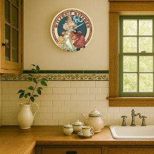 Viktorianische Ära Jugendstil Küche Große Wanduhr