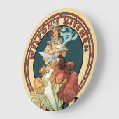 Viktorianische Ära Jugendstil Küche Große Wanduhr (Winkel)