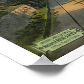 Viktorianische Ära - Schweiz Tourismus Reiseplakat Poster (Ecke)