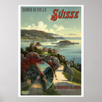 Viktorianische Ära - Schweiz Tourismus Reiseplakat