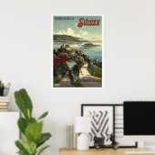 Viktorianische Ära - Schweiz Tourismus Reiseplakat Poster (Heimbüro)