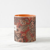 Viktorianische Ära Vintag Botanisch Personalisiert Tasse (Zentrum)
