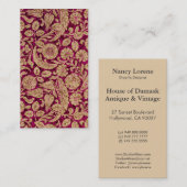 Viktorianische Arabeske, CANTARA Visitenkarte (Vorne/Hinten)