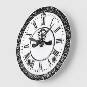 Viktorianische Artwanduhr Große Wanduhr (Winkel)