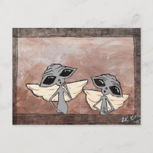Viktorianische Außerirdischen Postkarte