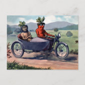 Viktorianische Autofahrkarren Postkarte (Vorderseite)