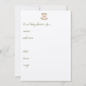 Viktorianische Baby-Duschen-Einladung Einladung (Rückseite)