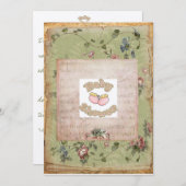 Viktorianische Baby-Duschen-Einladung Einladung (Vorne/Hinten)