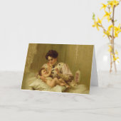 Viktorianische Baby-Grußkarte Karte (Gelbe Blume)