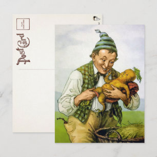 Viktorianische Baby-Karotten-Postkarte Postkarte