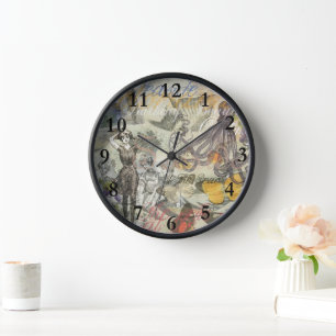 Viktorianische Bade-Schönheit Kraken Vintage Surre Uhr