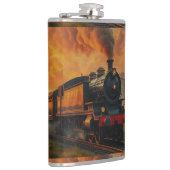 Viktorianische Bahnreise - Dampfzug Flachmann (Rechts)