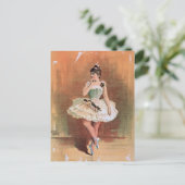 Viktorianische Ballerina (1890) Postkarte (Stehend Vorderseite)