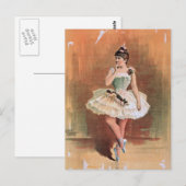 Viktorianische Ballerina (1890) Postkarte (Vorne/Hinten)
