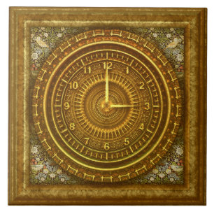 Viktorianische Barockuhr Fliese