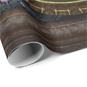 Viktorianische Barockuhr Geschenkpapier (Rolleneckpunkt)