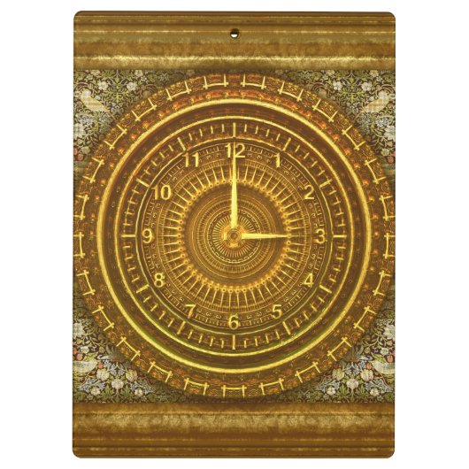 Viktorianische Barockuhr Klemmbrett (Rückseite)