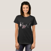 Viktorianische Bat-Illustration mit kunstvoller Ro T-Shirt (Vorne ganz)