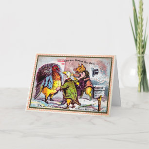 Viktorianische Beak Holiday Card Feiertagskarte