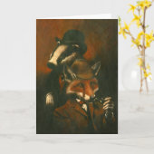 Viktorianische Begrüßungskarte Karte (Gelbe Blume)