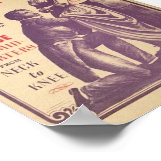 Viktorianische Behandlung Frauenhysterie Poster (Ecke)