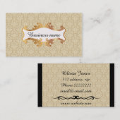 Viktorianische Beschaffenheit Visitenkarte (Vorne/Hinten)