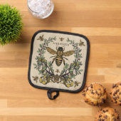 Viktorianische Biene personalisieren Topflappen (Oben Unten)